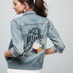 Never Been Worn - David’s Bridal Jean Jacket - Here Comes The Bride